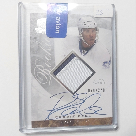 Robbie Earl Upper Deck THE CUP HOCKEY 2008/09 Card #141 079/249 Auto/Patch - Picture 1 of 2